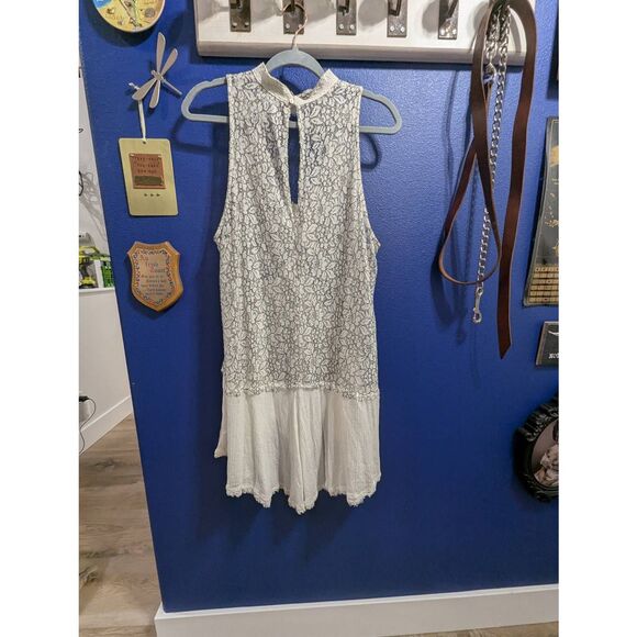 Sz L Free People Tell Tale Dress in White - Picture 8 of 11